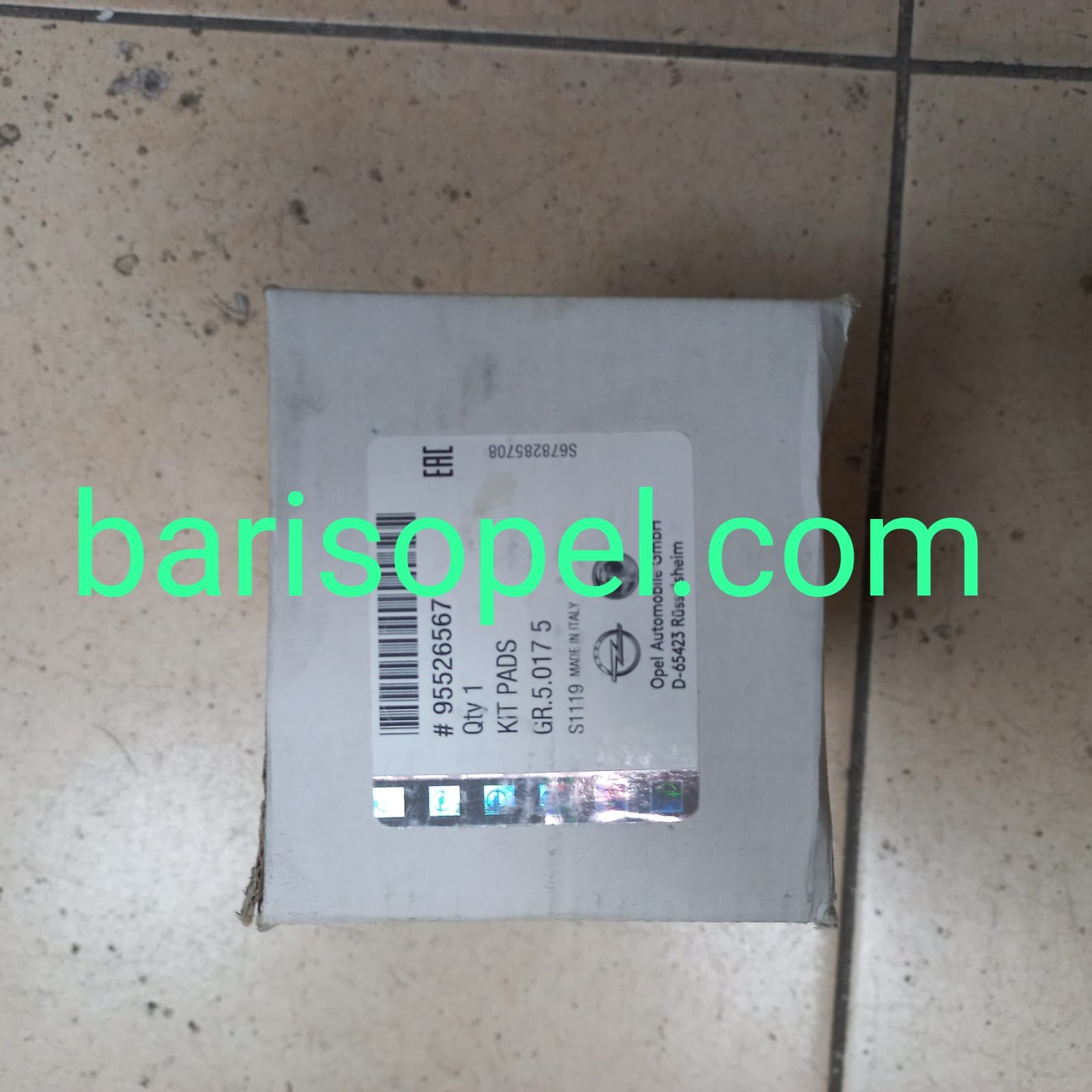 Opel Astra K Ön Fren Balatası 300 mm Diskli Frenler İçin Gm Marka