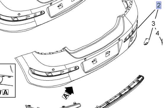 Opel Astra H Arka Tampon Egzoz Boşluklu Sensörlü Gm Marka