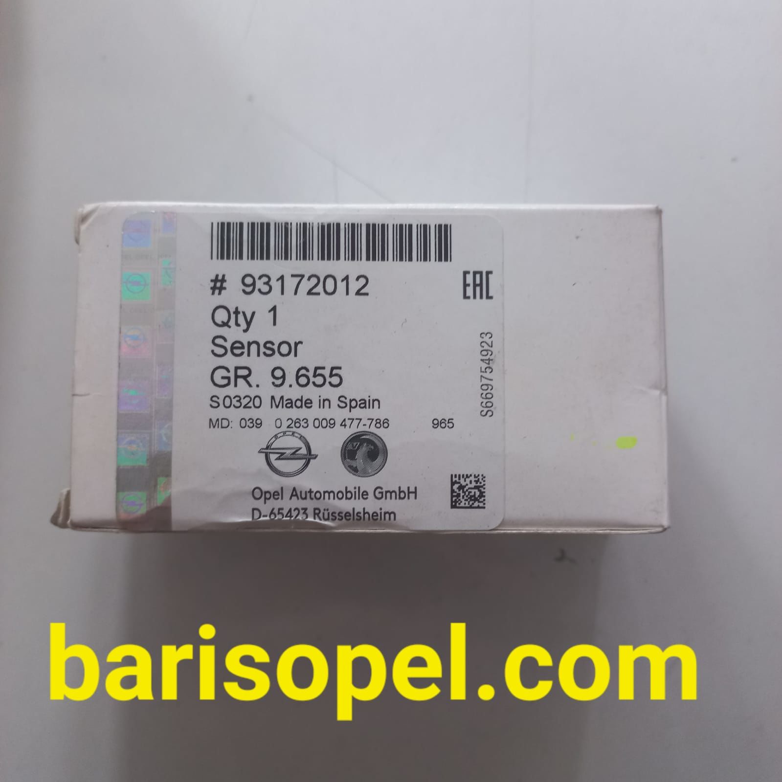 Opel Astra H Park Sensörü Gm Marka