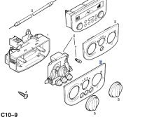 Opel Corsa C Klima Kumanda Panel Çerçevesi Gm Marka