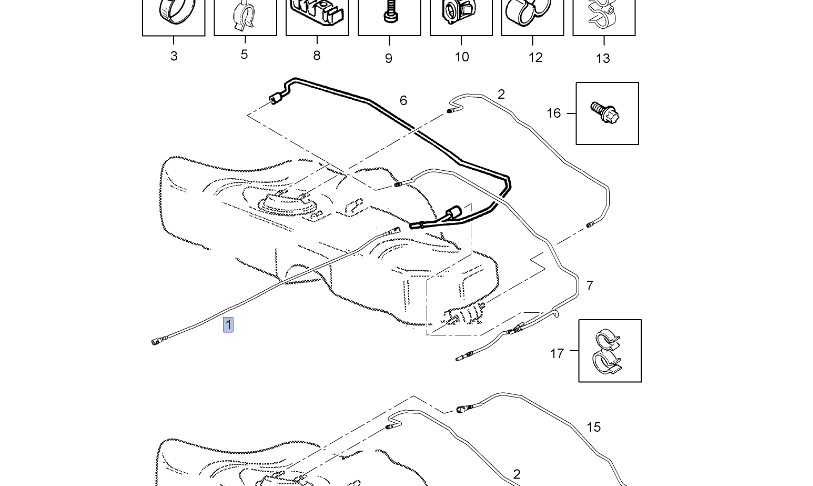 Opel Astra G Benzin Borusu Depodan Çıkış Gm Marka