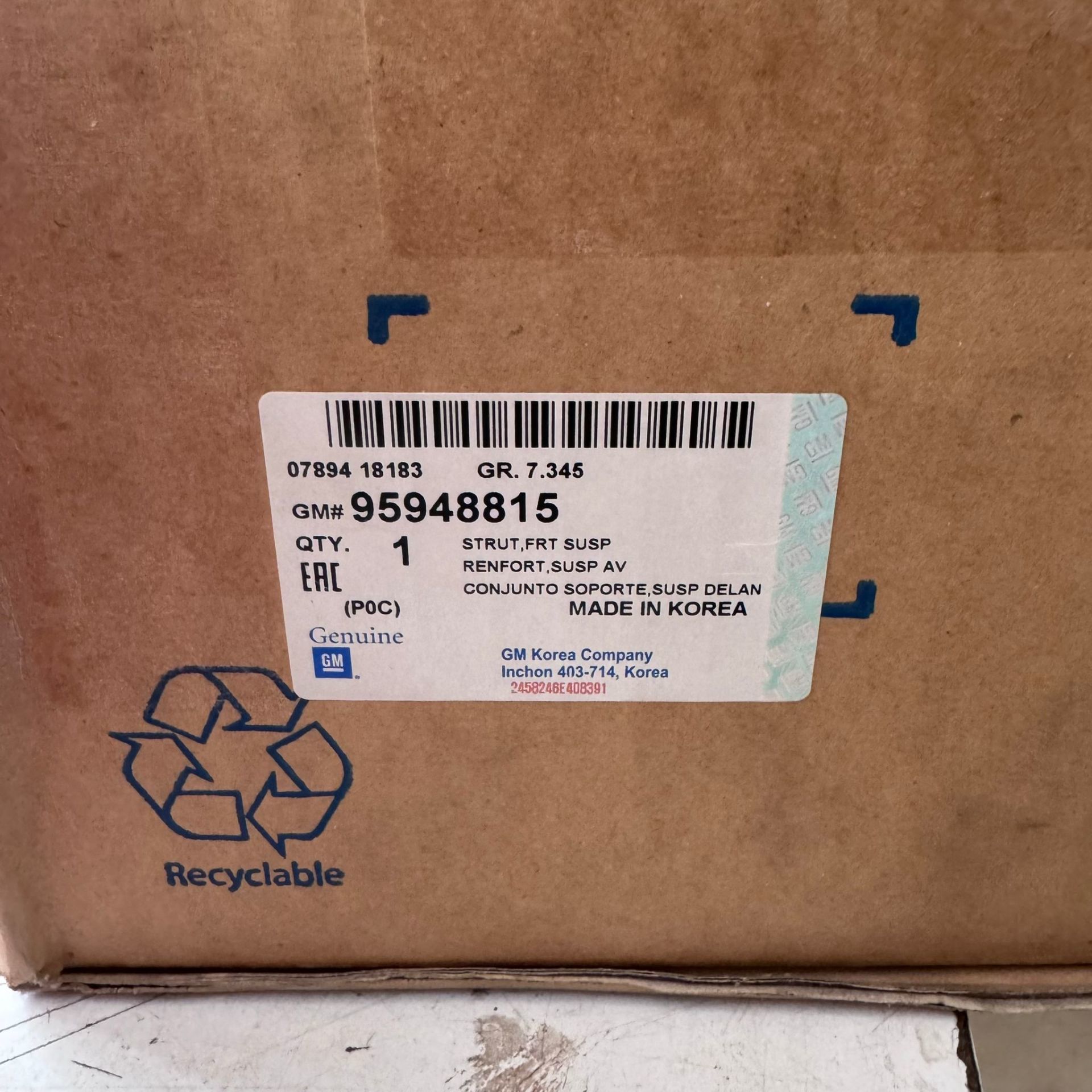 Chevrolet Captiva Ön Amorti̇sör Takımı (Sağ Sol) Gm Marka 95948815-959488161