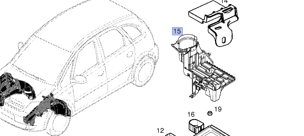 Opel Meri̇va A Akü Alt Plasti̇ği̇ Gm Marka