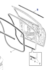 Opel Astra K Ön Kapı Dış Yatay Ni̇kalajı Gm Marka
